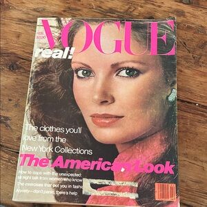Vintage Vogue Magazine February 1979 Jacqueline Smith